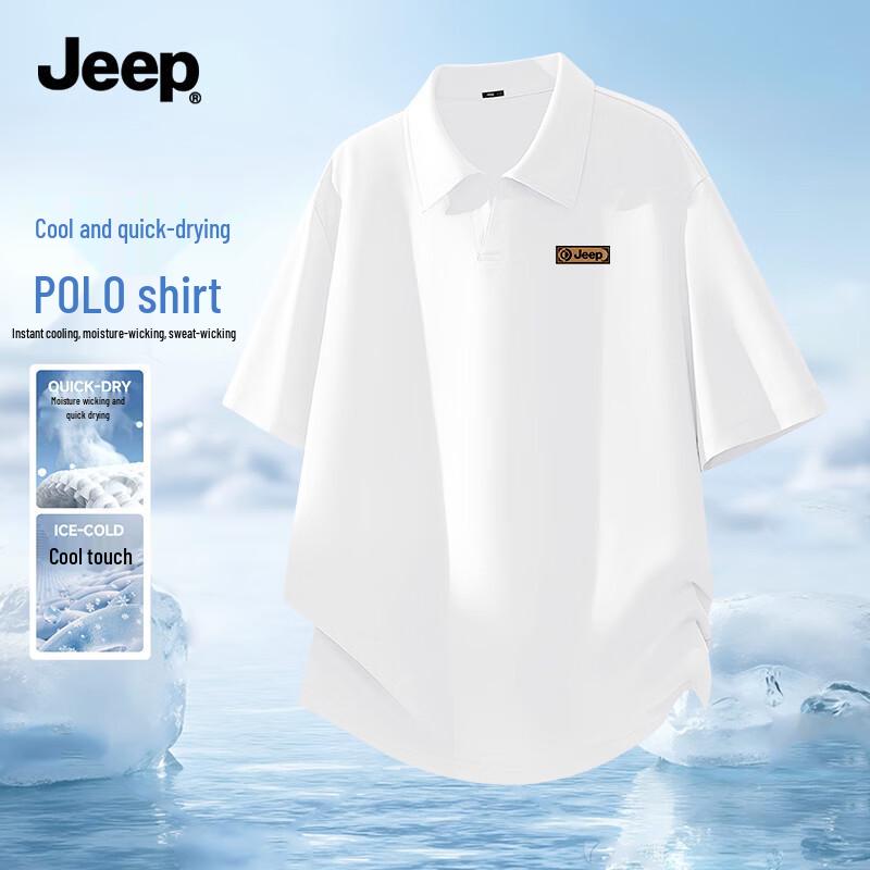 JEEP Men s Ice Silk Polo Shirt 3XL