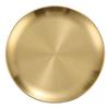 Korean Style Gold Round Barbecue Plate - 304 Stainless Steel Buffet Plate