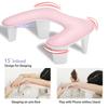 Height Adjustable U-Shaped Nail Arm Rest PU Surface Manicure Hand Rest Cushion  Nails Tech