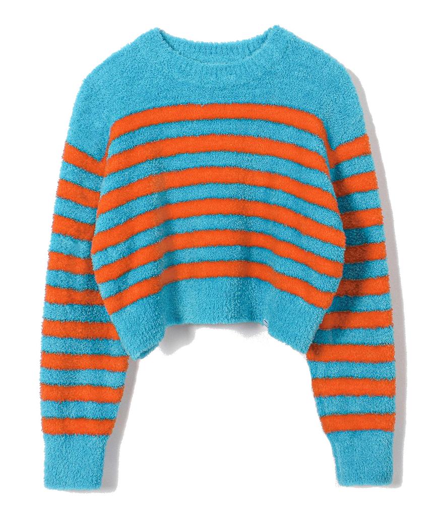 SNUZY Cropped Stripe Sky Blue
