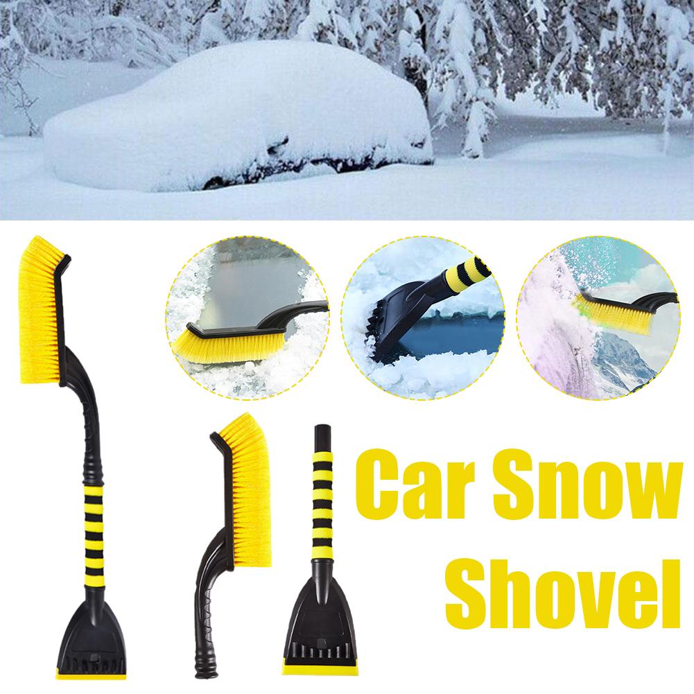 3PCS Car Snow Brush Extendable Cleaning Removal Shovel Scraper Winter Auto Brushes Windshield Deicer Remover Tool Wash Defroster