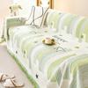 Premium Versatile Sofa Cover: Full-Size Luxury Fabric Protector, Cat Scratch-Resistant, All-Season Use.