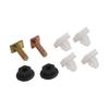 Front Trim Fastener Clips Metal Plastic Screw White