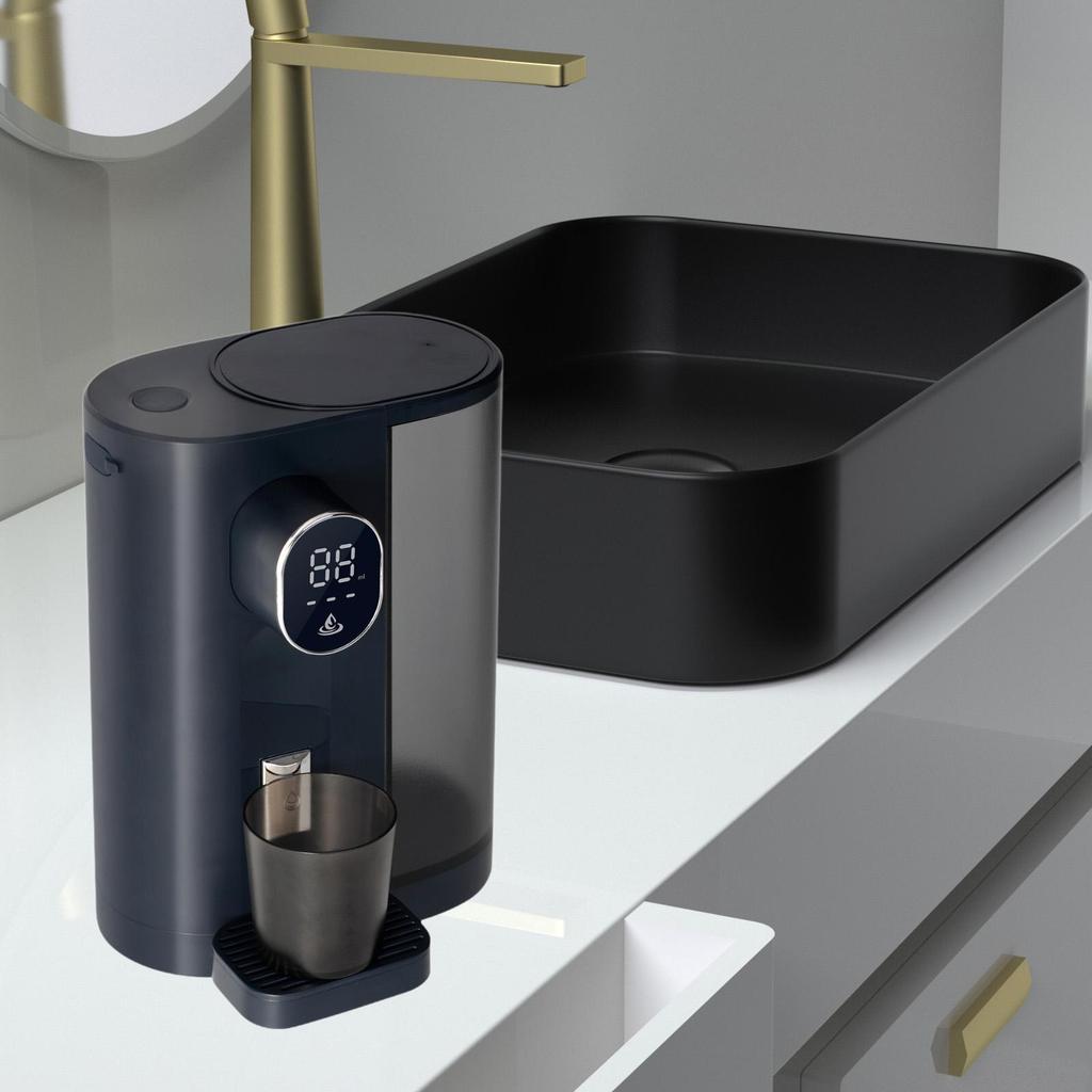 Automatic Mouthwash Dispenser for Bathroom Wall Mounted LED Screen Easy Refill