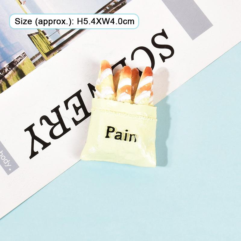 

3D-магниты на холодильник с моделью еды, мультяшный хлебный пакет, магнитная наклейка на холодильник, держатель для фотографий, кухонная наклейка на холодильник