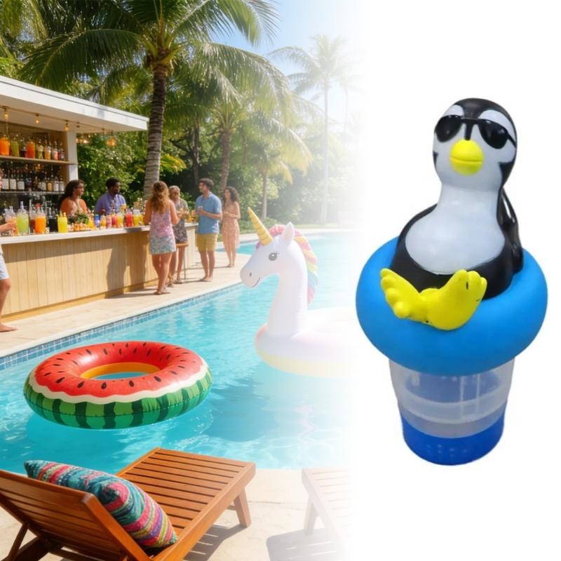 Easy Rotating Floating Chemical Dispenser For Chlorine Tablets With Foldable For Space Saving Storage Convenience