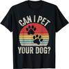 Vintage Retro Darf ich deinen Hund streicheln_ T-Shirt