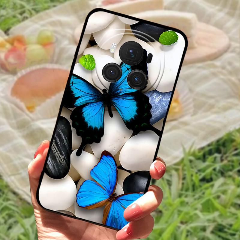 Für Honor Magic6 Pro Hülle Abdeckung Honor Magic6 Silikon Weich Marmor Schwarz Stoßstange Funda Coque für Honor Magic 6 Pro Vollständig Schützend