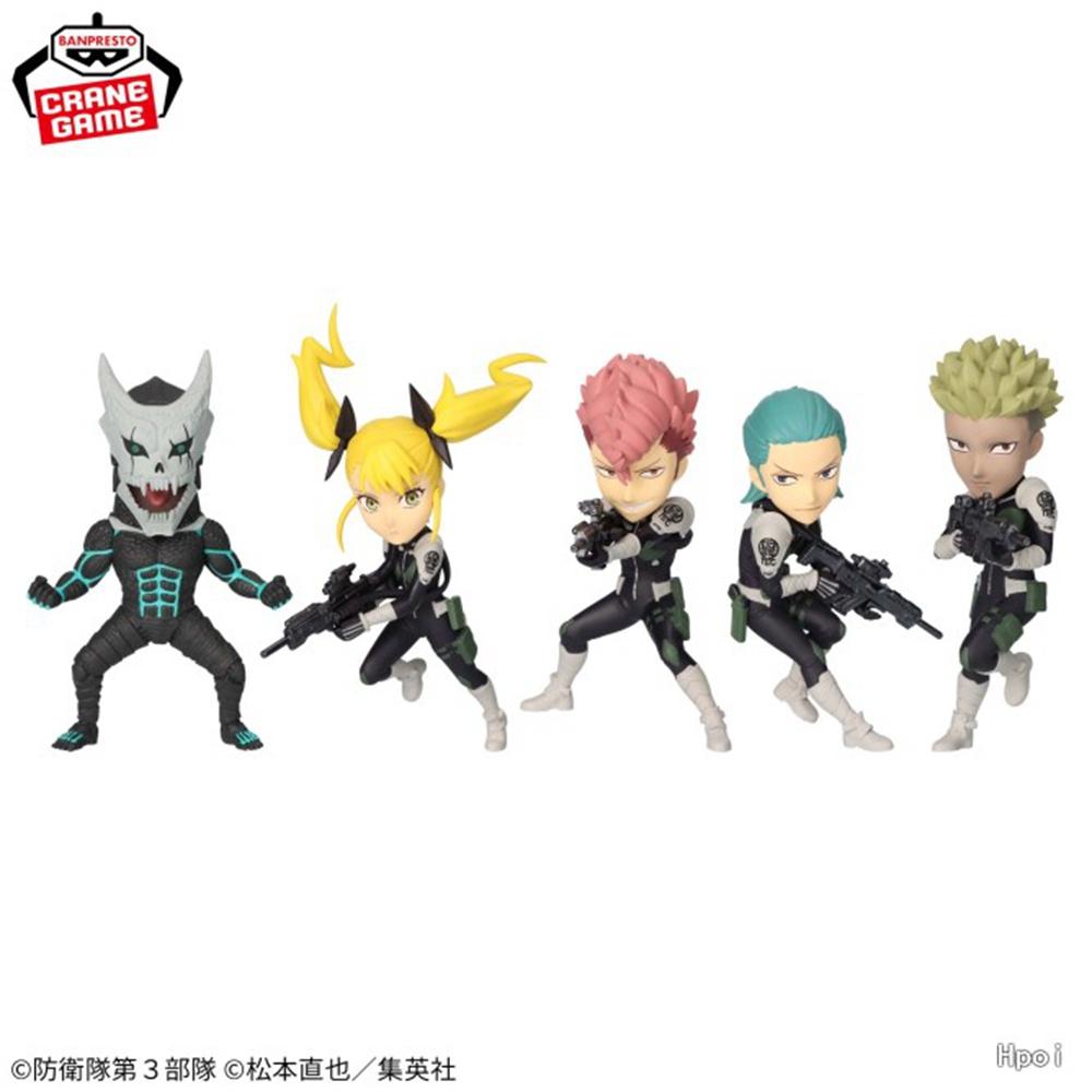 5Pcs Anime kaiju No.8 Hibino Kafka Figure Ashiro Mina Standing Monster Anime Model Toy Gift Collection Action Figure PVC