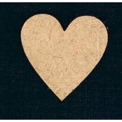 MDF Wood Shape Heart (x4)