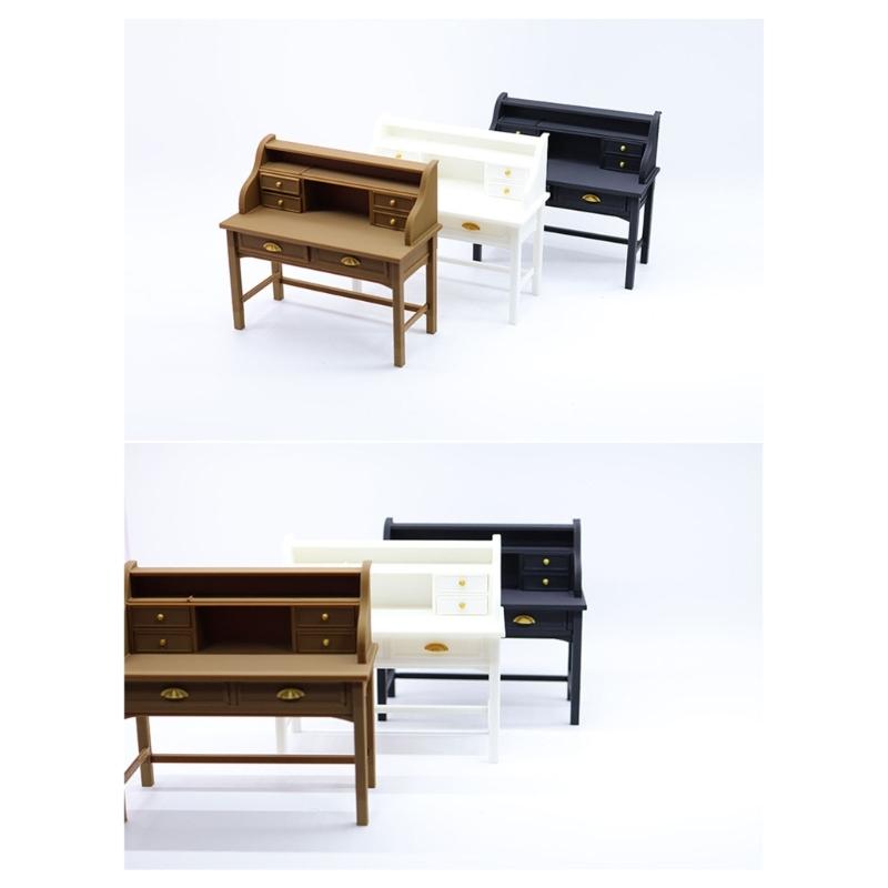 Miniature Study Table 1/12 Scale Dollhouses Accessory High Detail Long Lasting Modelers Creative Scene Prop