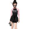 Children's Swimsuits Girls' Mid To Large Sized Split Shorts Sports and Casual Minimalist Style Little Girls' Vacation Hot Spring Swimsuits