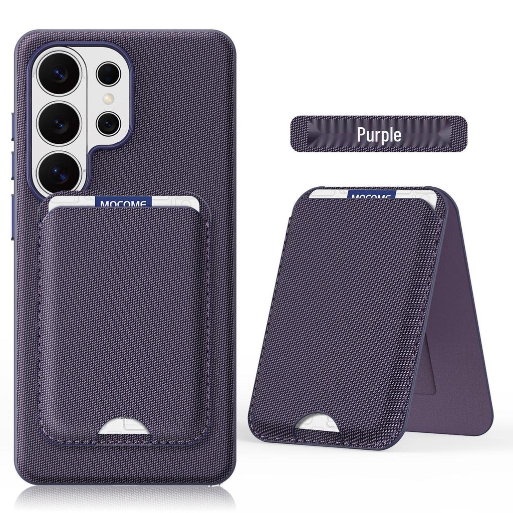 Compatible Samsung S26ULTRA Tech Fabric Phone Case with Magnetic Stand & Card Holder, Personalized for S25U - New Protective Case.