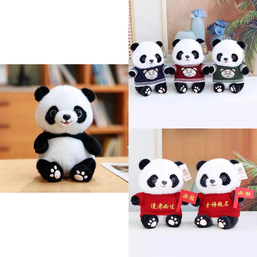 Charmantes 8-Zoll Realistisches Panda Plüschtier Perfektes Kindertagsgeschenk Souvenir