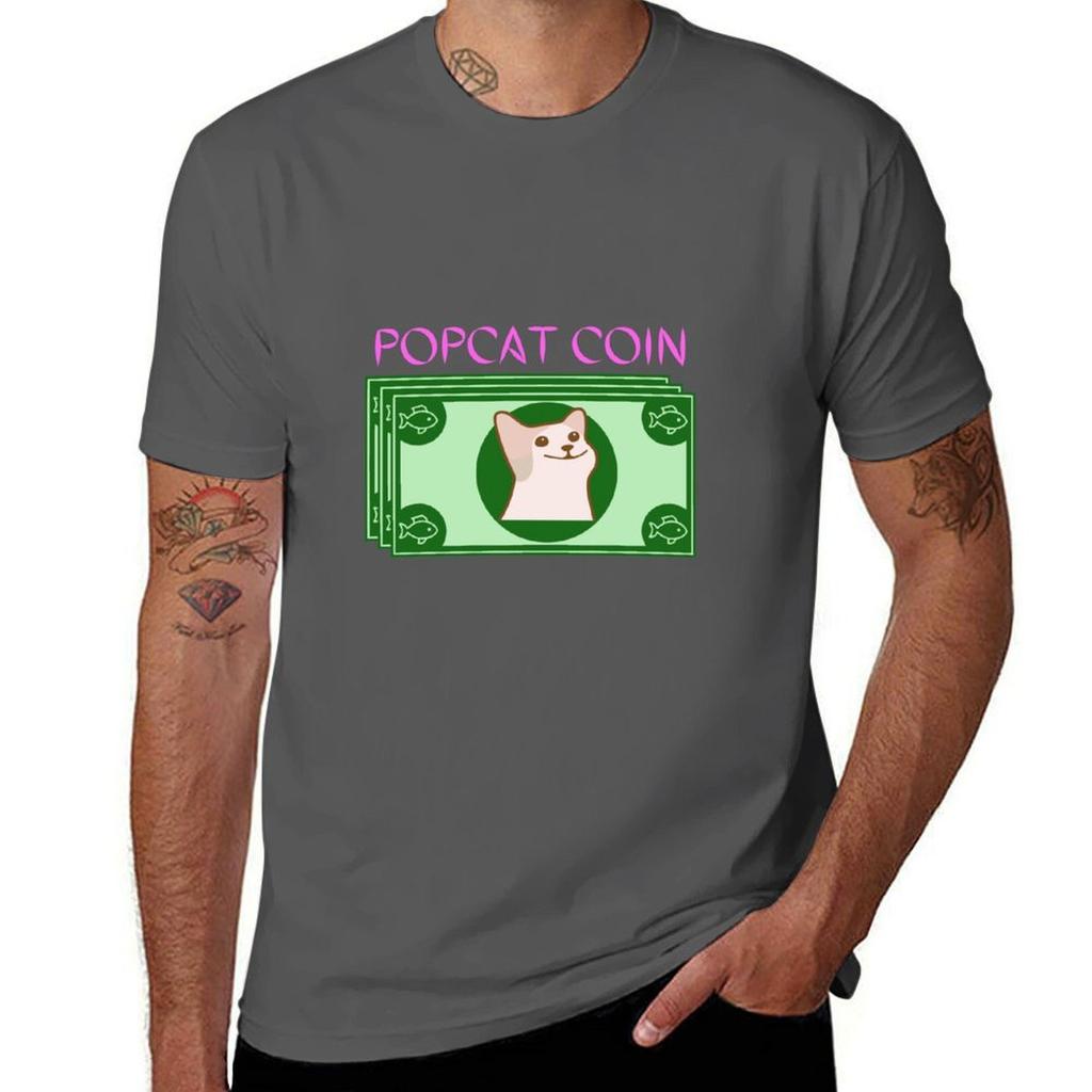 Popcat pet coin meme TShirt t shirt personalised t shirts for man graphic funny TShirt