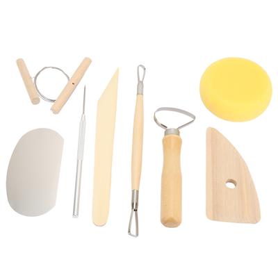 8PCS Art Crafts Pottery Sculpting Set Clay Sculpting Carving Hand Making Modeling Tools