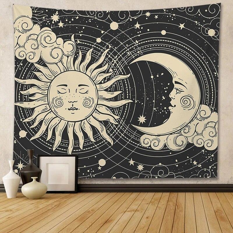 

Гобелен Бог Солнца Вселенная Небо Украшение Домашней Стены Гостиной Висит Художественный Фон Ткань 100x75cm