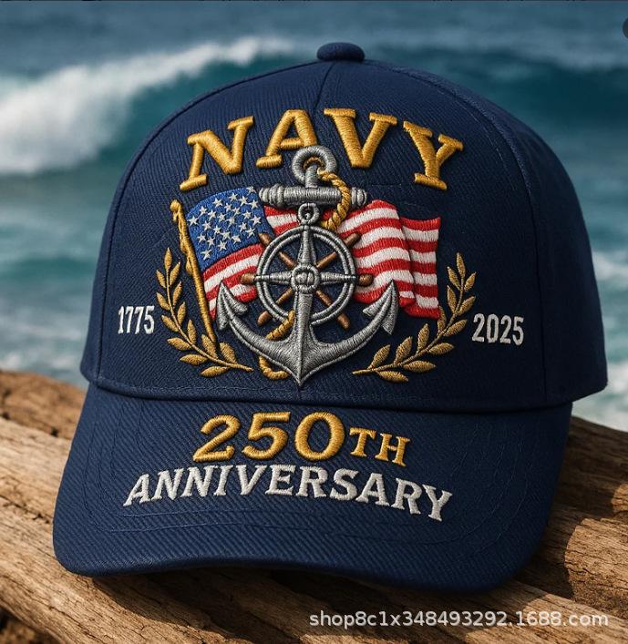 D Digital Printed Baseball Cap US Navy Anniversary Hat Printed Peaked Cap Sun Cap