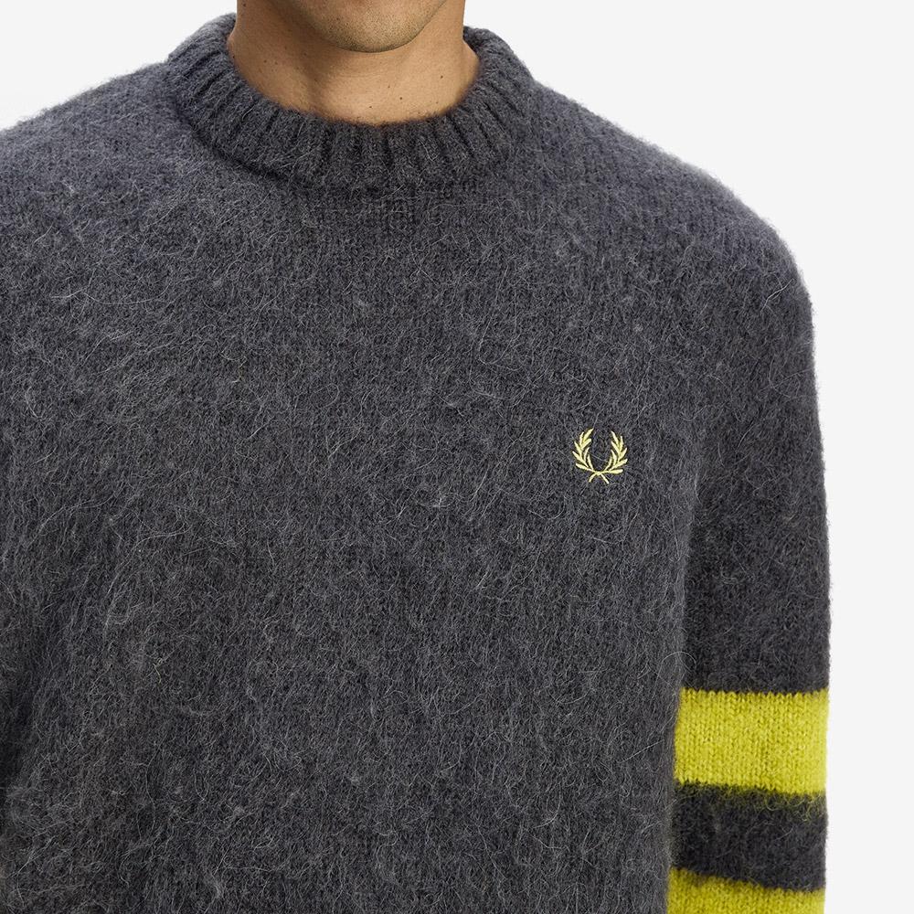 Fred Perry [Sharp] Chunky Tip Sleeve Knit - Anchor Grey Afpm2531551-297