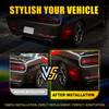 Clear LED Rear Side Lens Bumper Marker 2015- 2X For Light Challenger Dodge