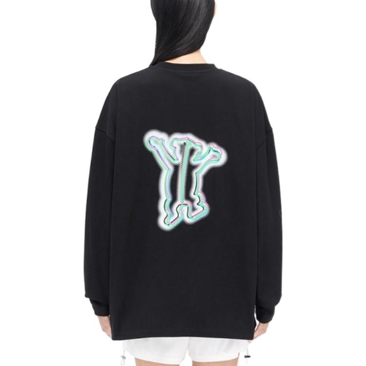 WE11DONE Graphic print Long sleeve T shirt WD-TT3-22-833-U-BK