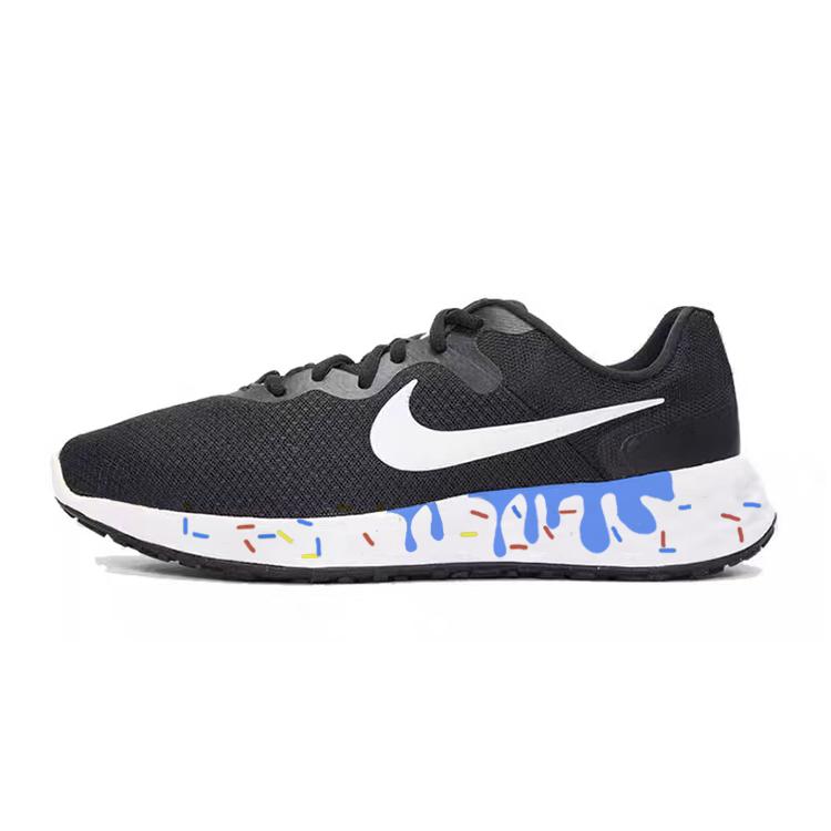 

Nike REVOLUTION 6 Slip Resistant, Abrasion Resistant, Breathable Low top Running Shoes Men s Black White DC3728-003(Team181-) 45