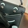 Borsa a faccina sorridente nuova per la primavera e l'estate 2025 borsa Kelli mini in pelle bovina di primo strato di alta gamma borsa a tracolla carina da millenial