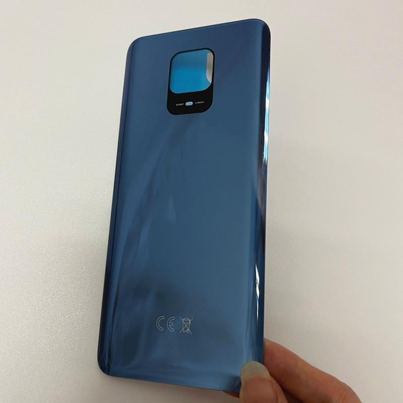 3D Glass Battery Back Cover For Xiaomi Redmi Note 9S Note 9 Pro 64MP Panel Rear Housing Case Replace Camera lens