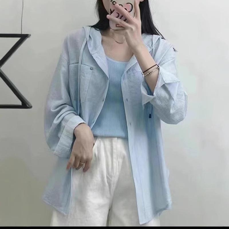 

Korean Style Women s Lightweight Sun Protection Shirt - Spring/Summer 2025 Trend Medium жовтий