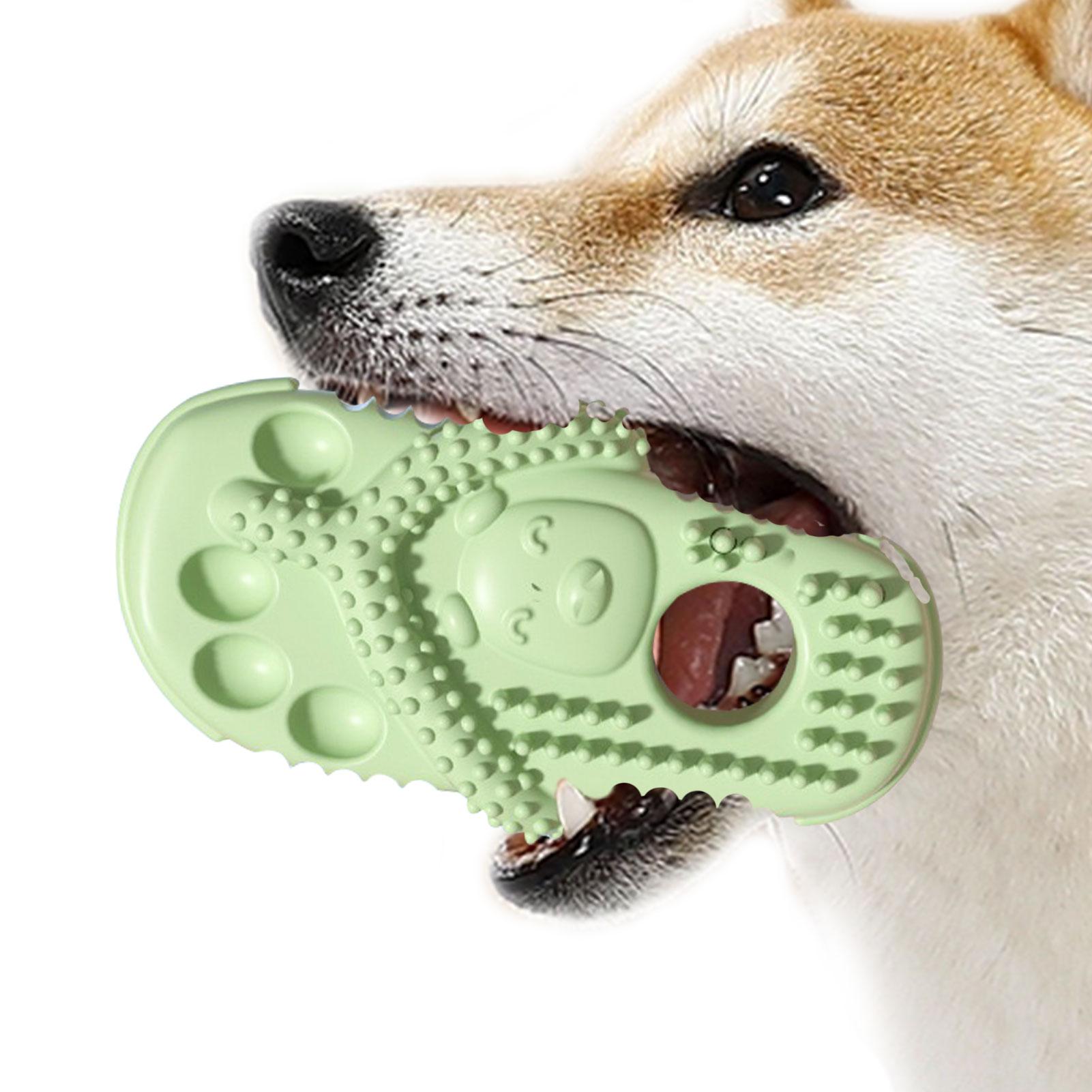 

Slipper Shape Dog Chew Toys TPR Dog Teething Toys Interactive Puppy Accessories Gifts Novelty Dog Interactive Toys For Boredom зелений