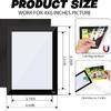 Magnetic Picture Frames with Black Border(4"X6",10 Pack),Magnet Photo Frame Pockets/Postcard Holder,Decorations for