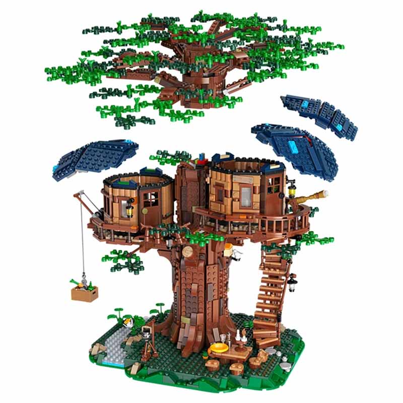 The Four Seasons Tree House Urban Building Blocks Are Compatible With The 21318 Tree House Family Building Blocks For Building C