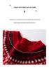 2025 Autumn/Winter Women's Fair Isle Cashmere Knit Sweater: Thick, Loose, Round Neck, Long Sleeve Base Layer.