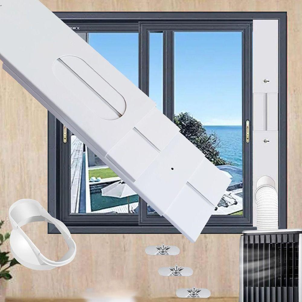 Flexible Portable AC Vent Hose Adjustable Air Connector Adapter Portable Vent Duct Tube Indoor Use