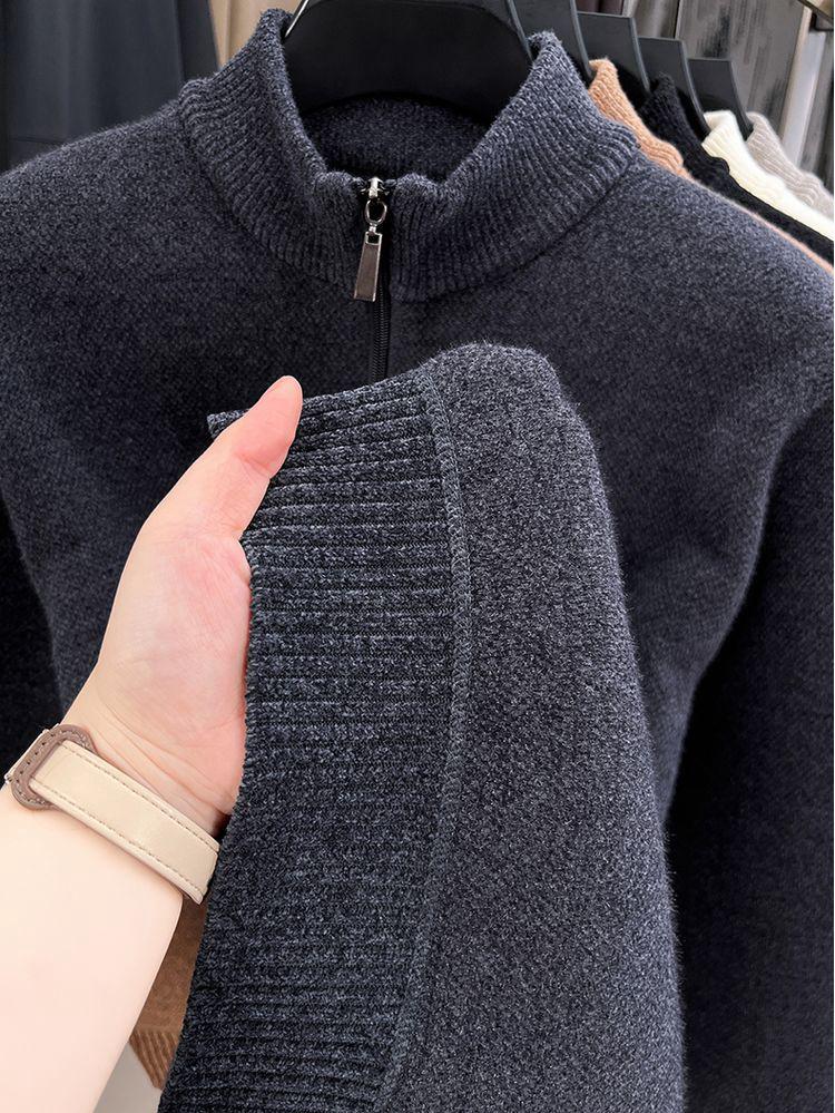 Men's Winter High Neck Knit Sweater