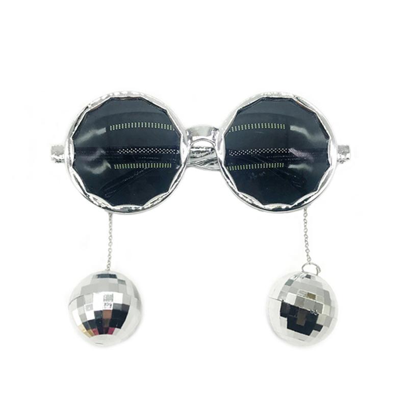 Disco Pendant Mirror Ball Glasses For 70S 80S Retro Theme Cowgirl Party Decor