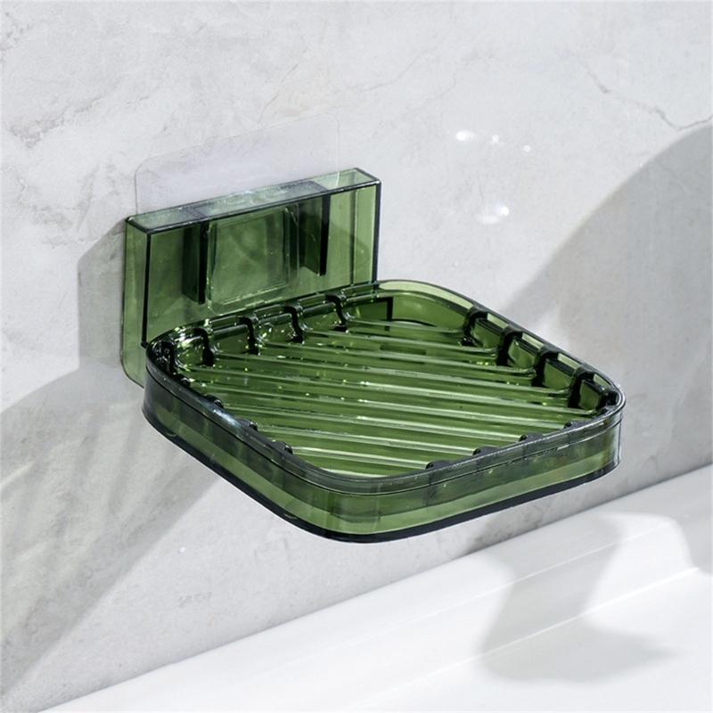 Creative Soap Holder With Adhesive For Easy Installation Kitchen Sink Mount With Drain Soap Holder Easy Cleaning