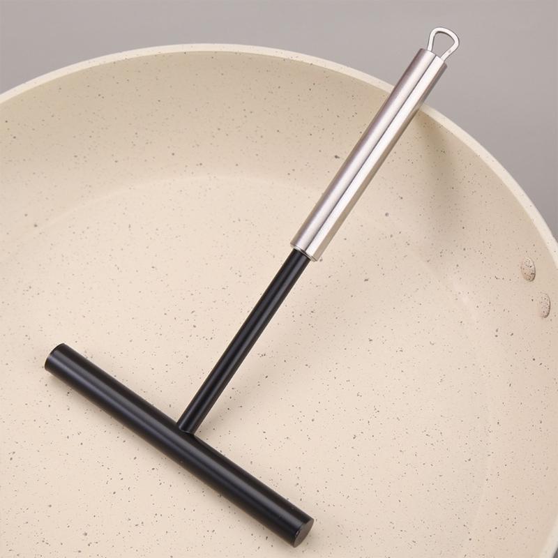Multifunctional Stainless Steel Cooking Tool Nonstick Batter Scraper Crepes Spatula Suitable for Pancakes and Eggs
