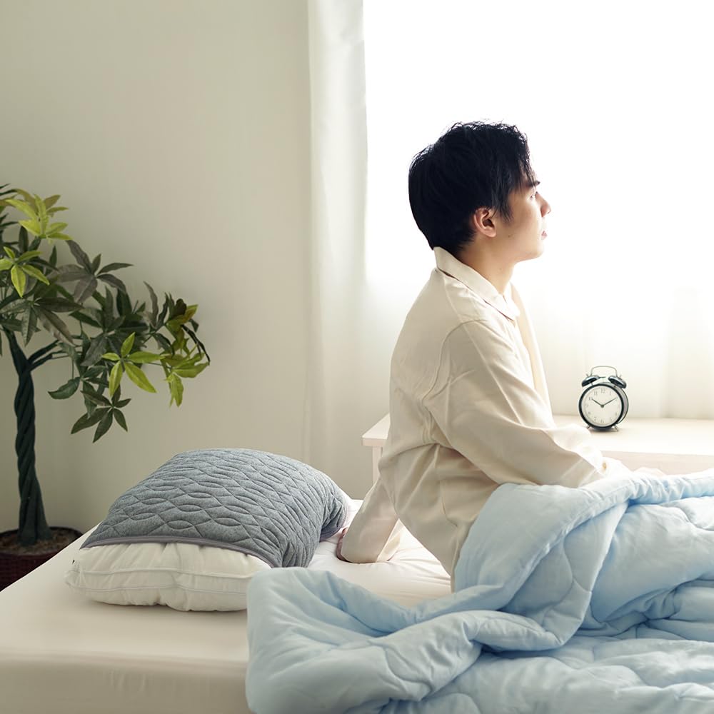 Futon HURON Zpracovaný Polštářek Šedý Nanouhlíkový Lepivý Vláknový Autonomní Nervová Relaxace Spánek Klidný Spánek