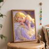 Disney Digital Oil Painting Sleeping Princess Gold Hair Art Handmade Diy Gift Home Decoration