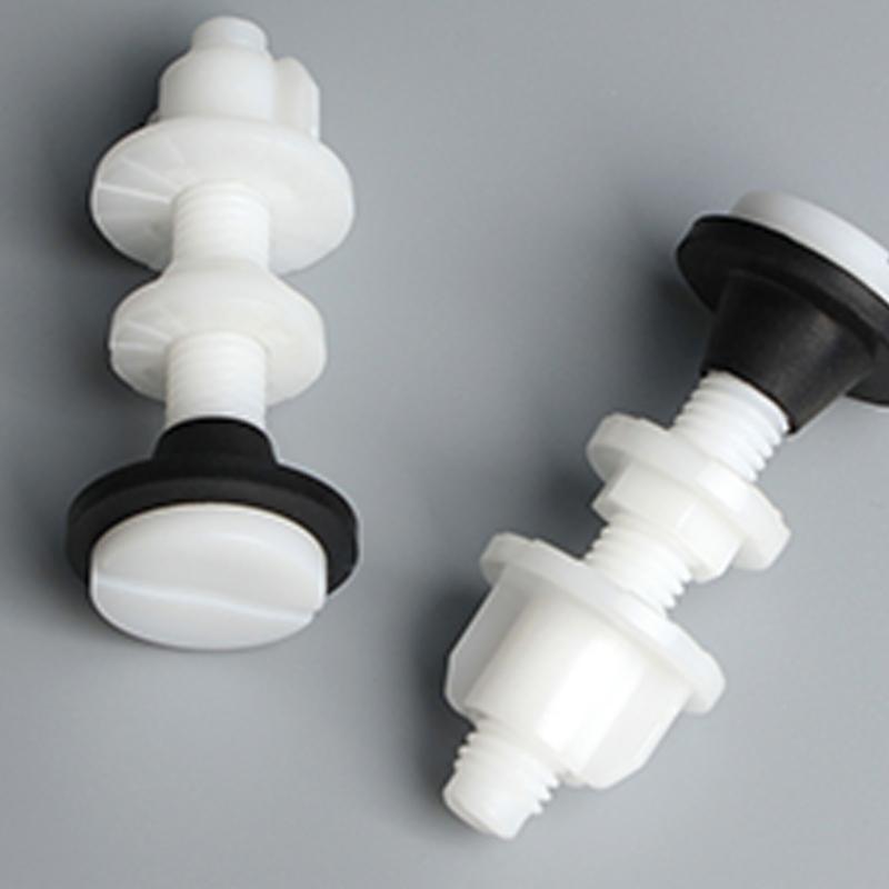 2Pcs Toilet Cistern Fixing Kit Fastening Bolts Plastic Toilet Water Tank Screws Prevents Leakage And Loosening