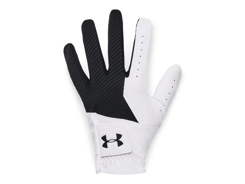 UA Medal Golf Glove LLGC [Under Armor] Black/White/Black