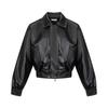 Men's Retro PU Leather Jacket with Padded Shoulders - Spring/Autumn Trendy Loose Fit
