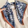 111% Mulberry Silk 71 Square Scarf, New Sky City Professional Decorative Scarf, Commuting To Work Versatile Silk Scarf