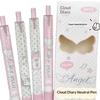Angel Wings Press Pen High Value Korean Ins Aesthetic Quick Drying Black ST Tip Gel Pen for Portable Carry Outdoor Writing Use