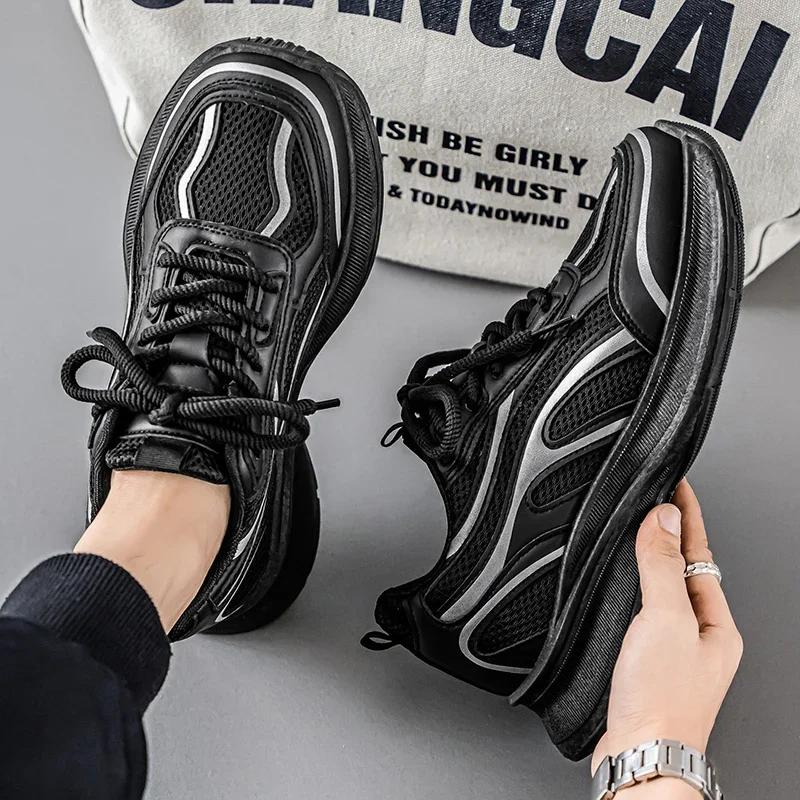 Summer New Trend Retro Running Shoes, Men's Multi-color Comfortable and Breathable Casual Sports Shoes