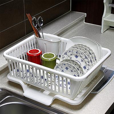 Draining Dish Drying Rack (Large) Plastic Kitchen Drying Rack