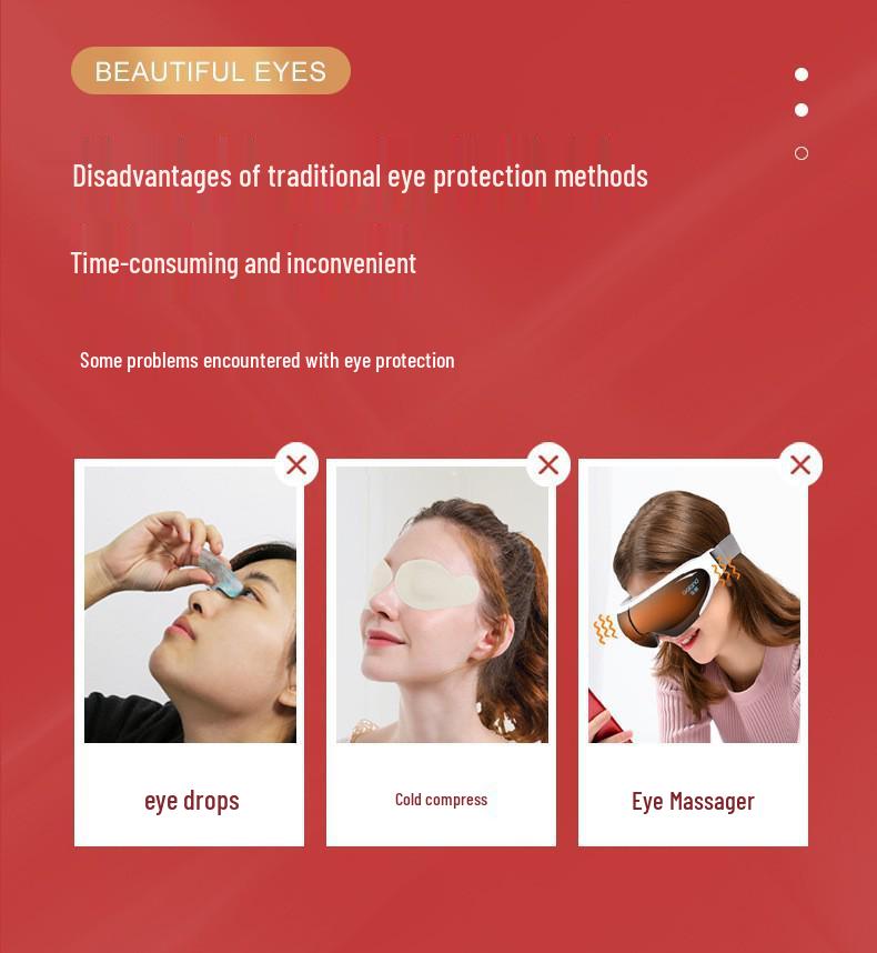 Magnetic Eye Massager for Dark Circles: Beauty Device with Vibration Therapy and Eye Patches