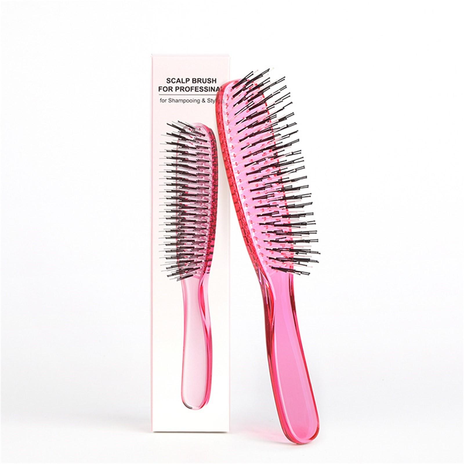 

Массажная расческа для сухой и влажной кожи головы для женщин, питание и распутывание волос, антистатическая бытовая расческа One Size красный