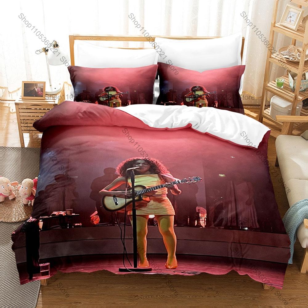 Olivia Dean Fan Merch Duvet Cover + 2 Pillowcases, Fashion Print Bedding Set for Music Lovers Collection